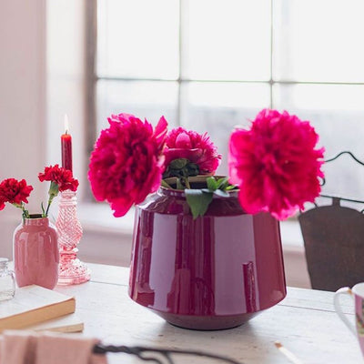 Pip Studio Vase Metall pink 22 cm