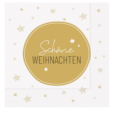 Papierservietten Schöne Weihnachten weiß
