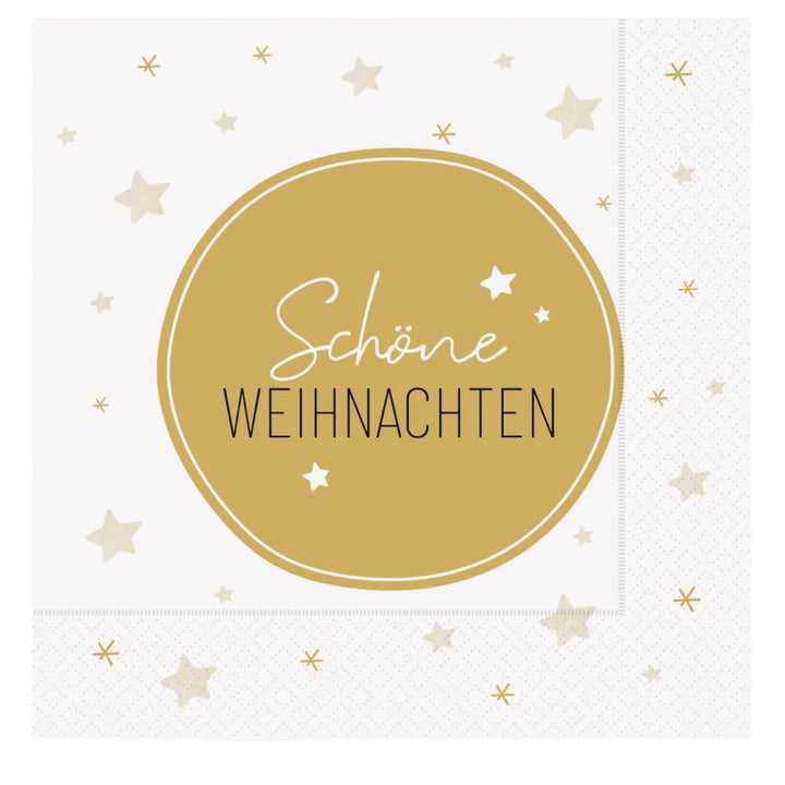 Papierservietten Schöne Weihnachten weiß