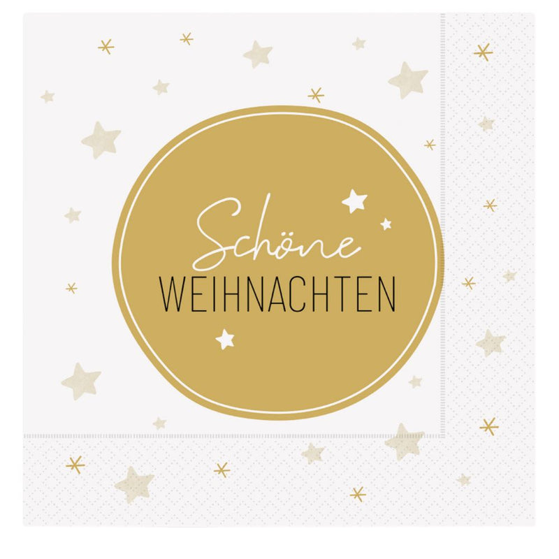 Papierservietten Schöne Weihnachten weiß