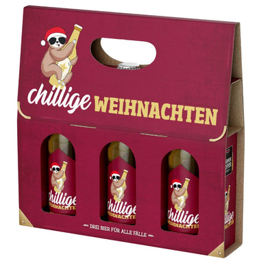 Männerkoffer Chillige Weihnachten dunkelrot