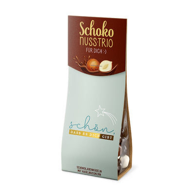Schoko-Nuss-Trio Komet Schön, dass es Dich gibt