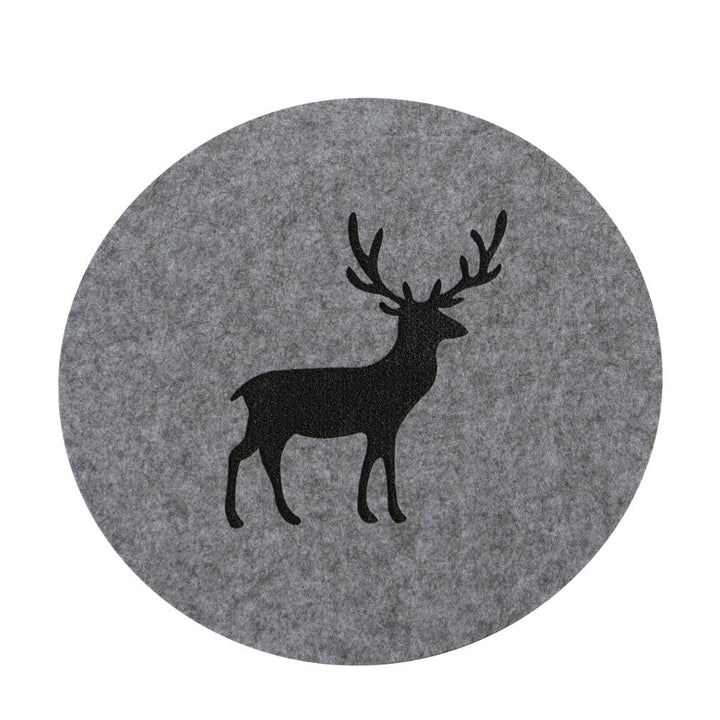 Tischset Hirsch Erik grau