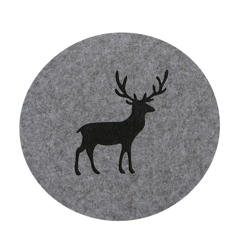Tischset Hirsch Erik grau