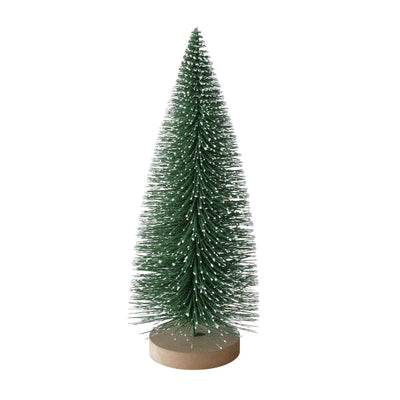 Dekoaufsteller Asger grün beschneit 22 cm