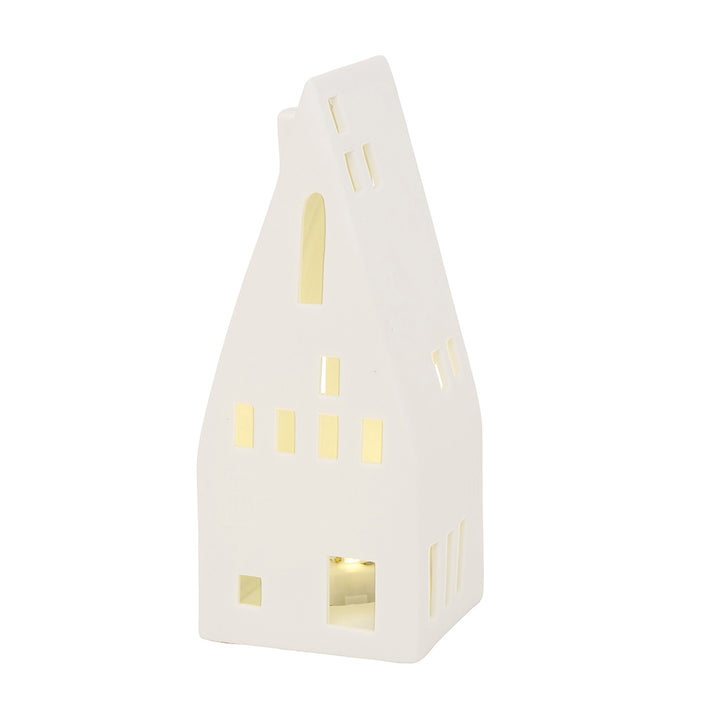 LED Porzellan Spitzdachhaus
