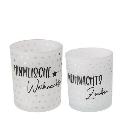 Windlicht Himmlische Weihnachten 2er-Set