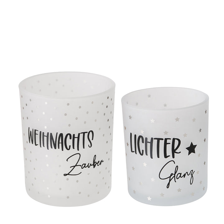 Windlicht Weihnachtszauber 2er-Set