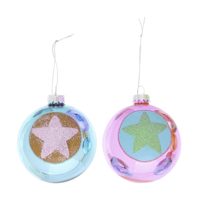 Weihnachtskugel Stern Tonje 2er-Set