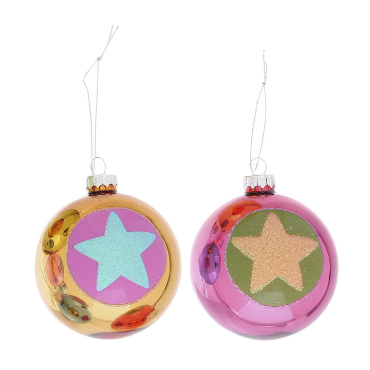 Weihnachtskugel Stern Tonja 2er-Set