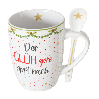 Becher Der GLÜHgere kippt nach Weiß