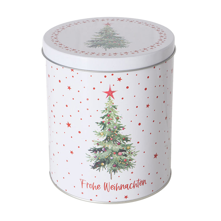 Vorratsdose Frohe Weihnachten Weiß