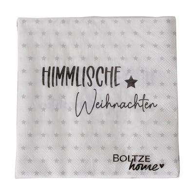 Serviette Himmlische Weihnachten Weiß