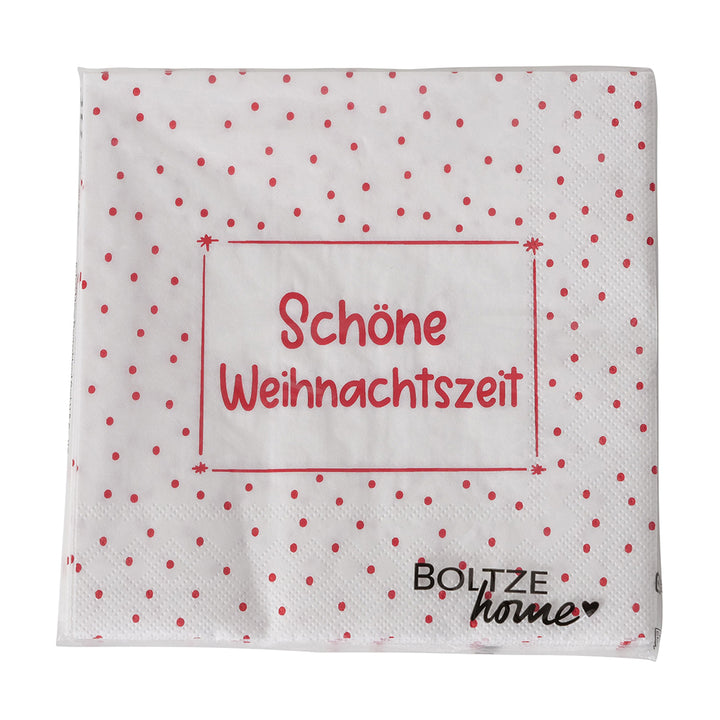 Serviette Schöne Weihnachtszeit Rot