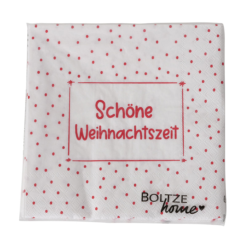 Serviette Schöne Weihnachtszeit Rot