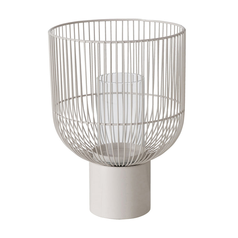 Windlicht Jonas beige groß