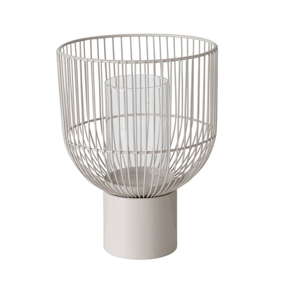 Windlicht Jonas beige mittel