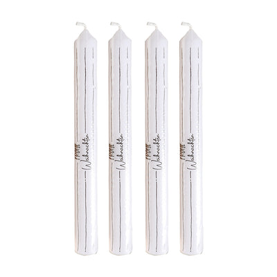Stabkerze Frohe Weihnachten 4er-Set