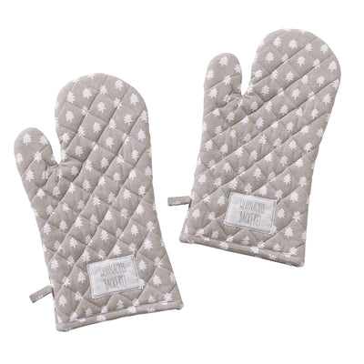 Ofenhandschuh Weihnachtsbäckerei 2er-Set Beige