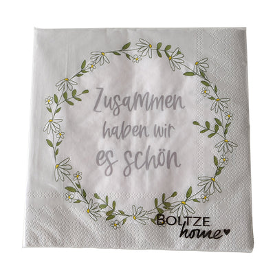 Papierservietten Zusammen haben wir es schön