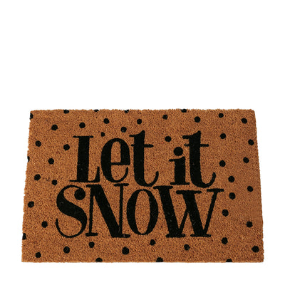 Kokos Fußmatte Let it snow