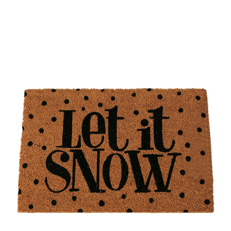 Kokos Fußmatte Let it snow