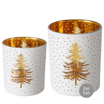 Windlicht Tannenbaum Sigurd 2er-Set