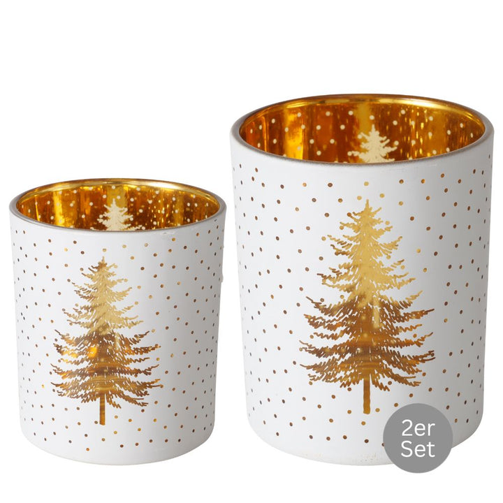 Windlicht Tannenbaum Sigurd 2er-Set