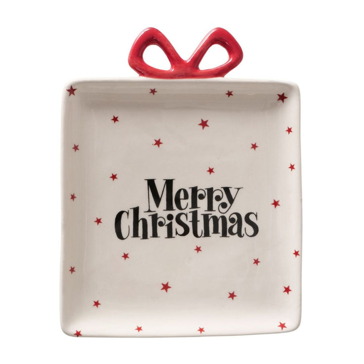 Teller Merry Christmas weiß