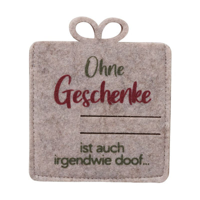 Geschenktüte Ohne Geschenke ist doof
