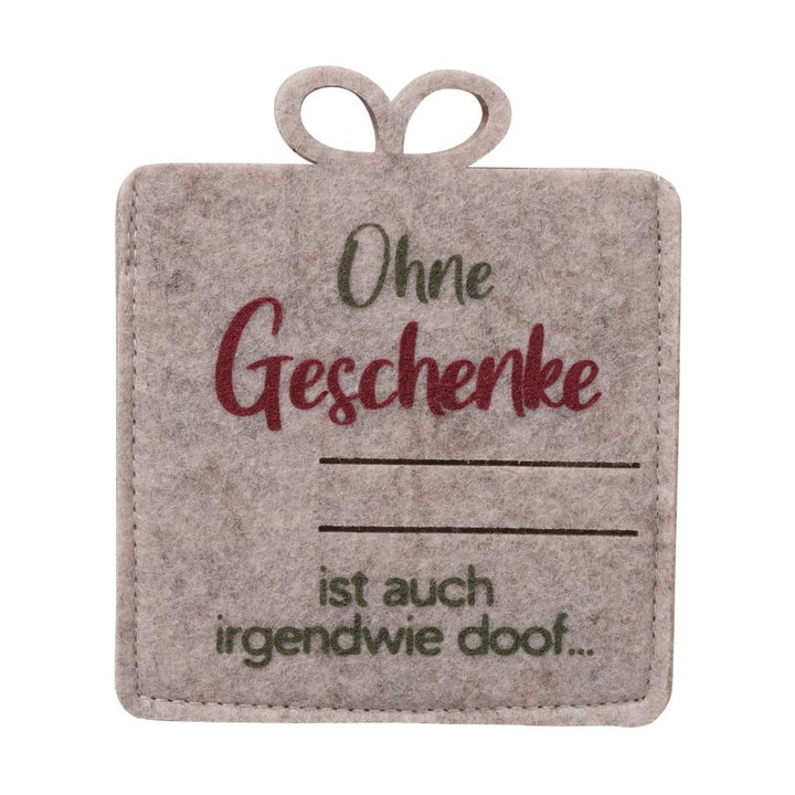Geschenktüte Ohne Geschenke ist doof