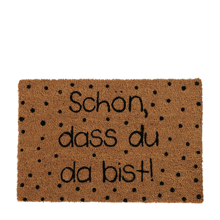 Kokos Fußmatte Schön, dass du da bist!