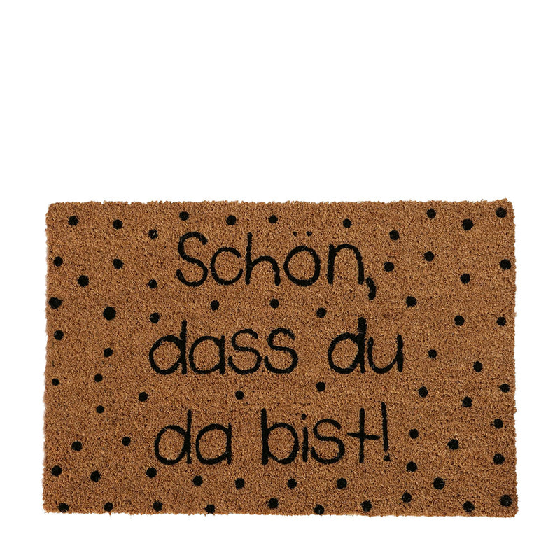 Kokos Fußmatte Schön, dass du da bist!