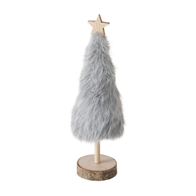 Dekoaufsteller Tannenbaum Leif grau
