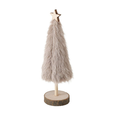 Dekoaufsteller Tannenbaum Leif beige