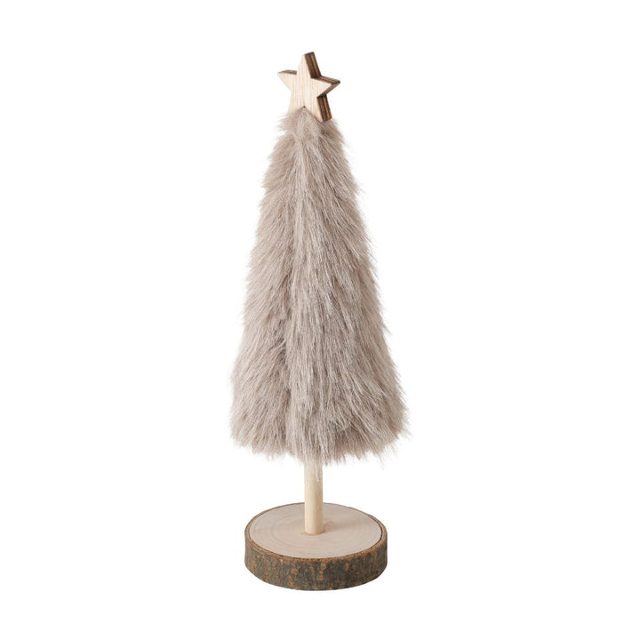 Dekoaufsteller Tannenbaum Leif beige
