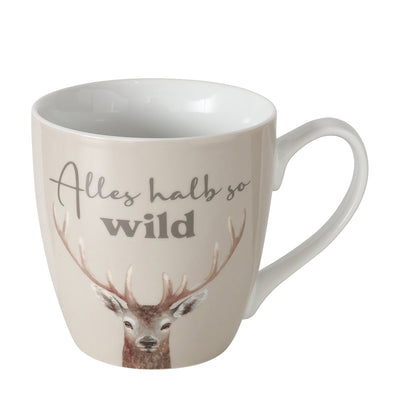 Jumbobecher Alles halb so wild beige