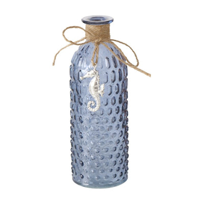 Vase Seepferdchen blau