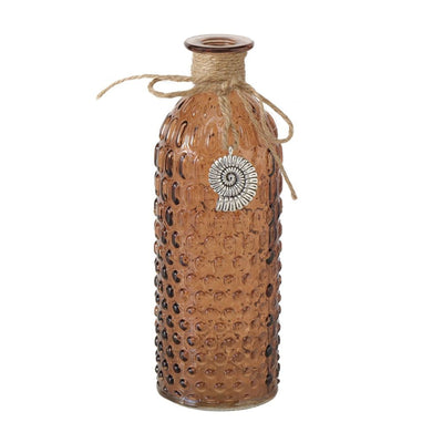 Vase Muschel kupferfarben