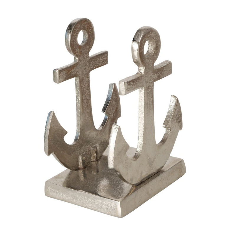 Serviettenhalter Anker silberfarben