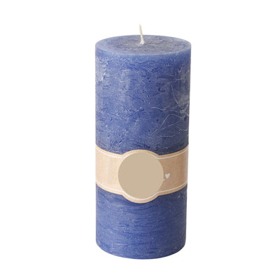 Stumpenkerze dunkelblau 15 cm