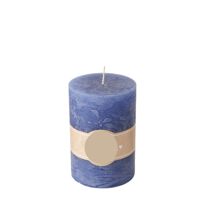 Stumpenkerze dunkelblau 10 cm