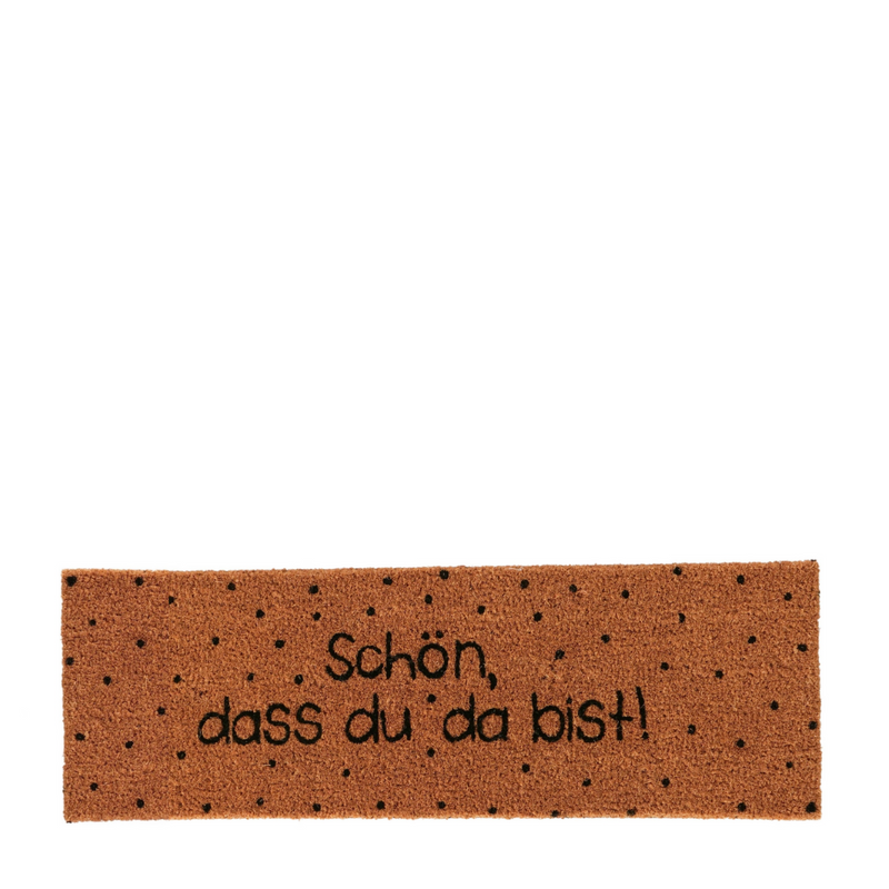 Kokos Fußmatte Schön, dass du da bist! Klein