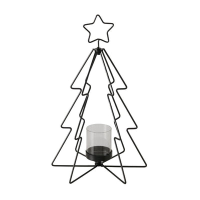 Kerzenleuchter Weihnachtsbaum schwarz