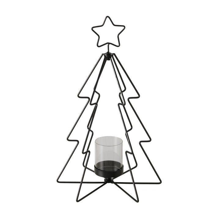 Kerzenleuchter Weihnachtsbaum schwarz