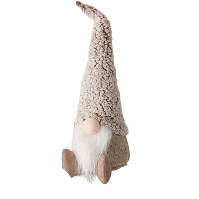 Dekofigur Wichtel Knut sitzend beige