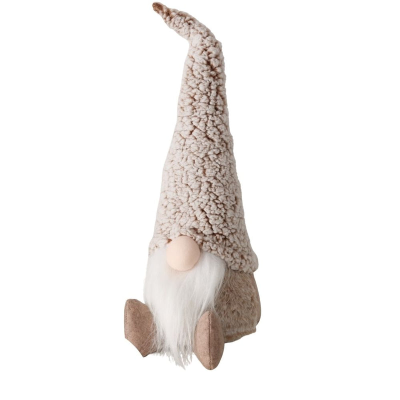 Dekofigur Wichtel Knut sitzend beige