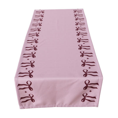 Tischläufer Schleifen rosa-rot