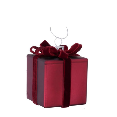 Dekohänger Geschenk dunkelrot