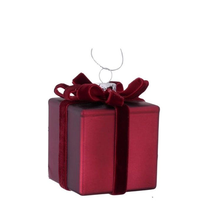 Dekohänger Geschenk dunkelrot